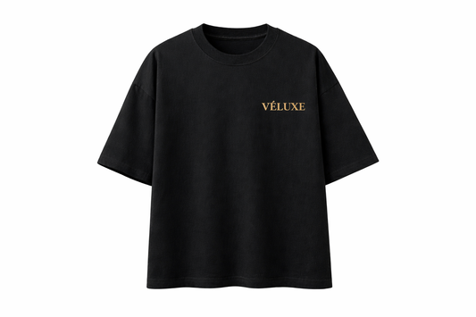 VÉLUXE Signature Oversized T-Shirt [Black] – Not For Everyone
