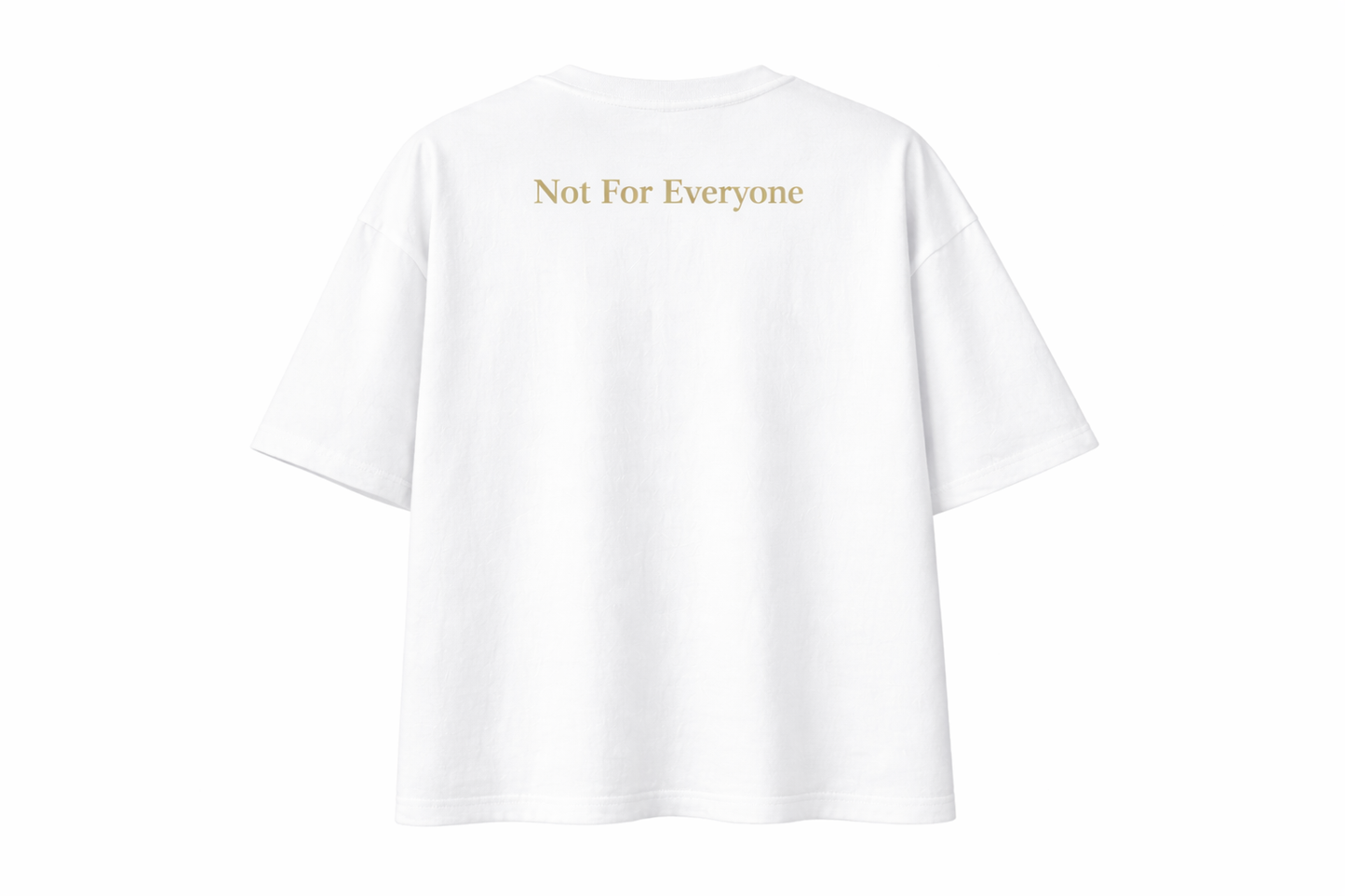 VÉLUXE Signature Oversized T-Shirt [White] – Not For Everyone