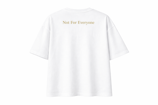 VÉLUXE Signature Oversized T-Shirt [White] – Not For Everyone