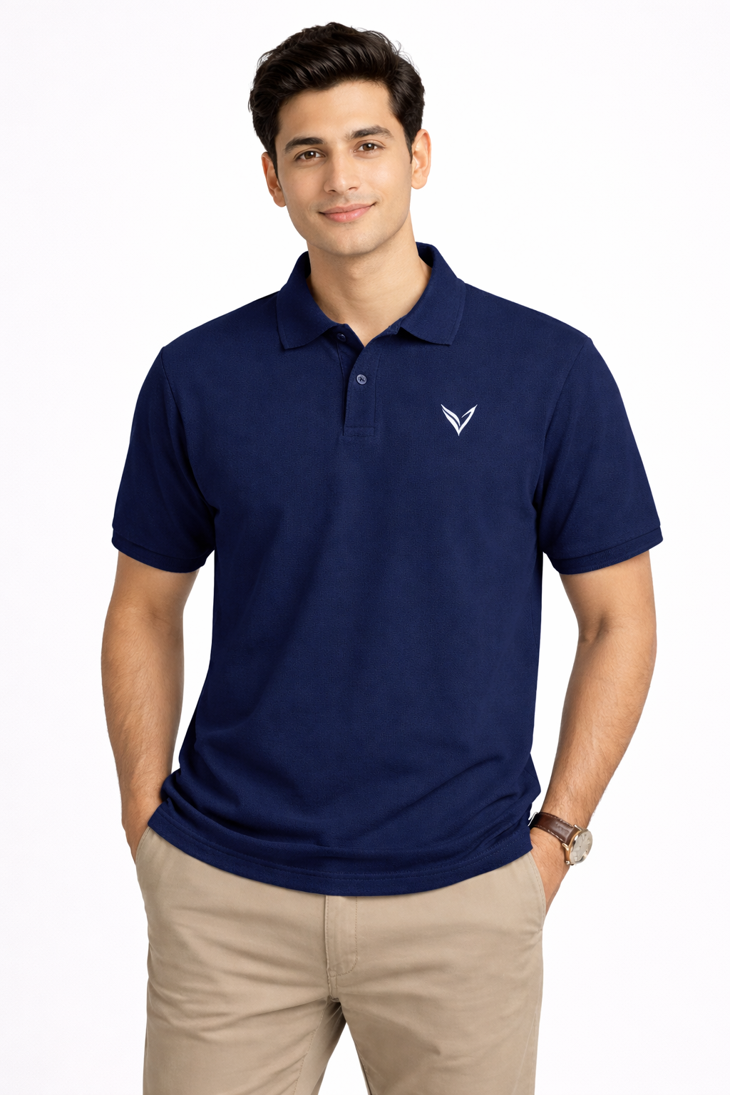 VÉLUXE Monarch Polo t shirt [Navy Blue]
