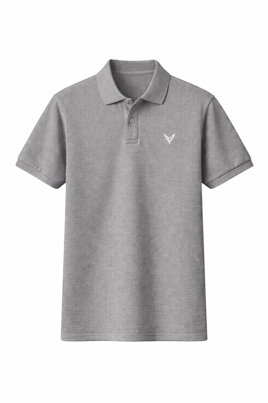 VÉLUXE Monarch Polo t shirt [Grey}