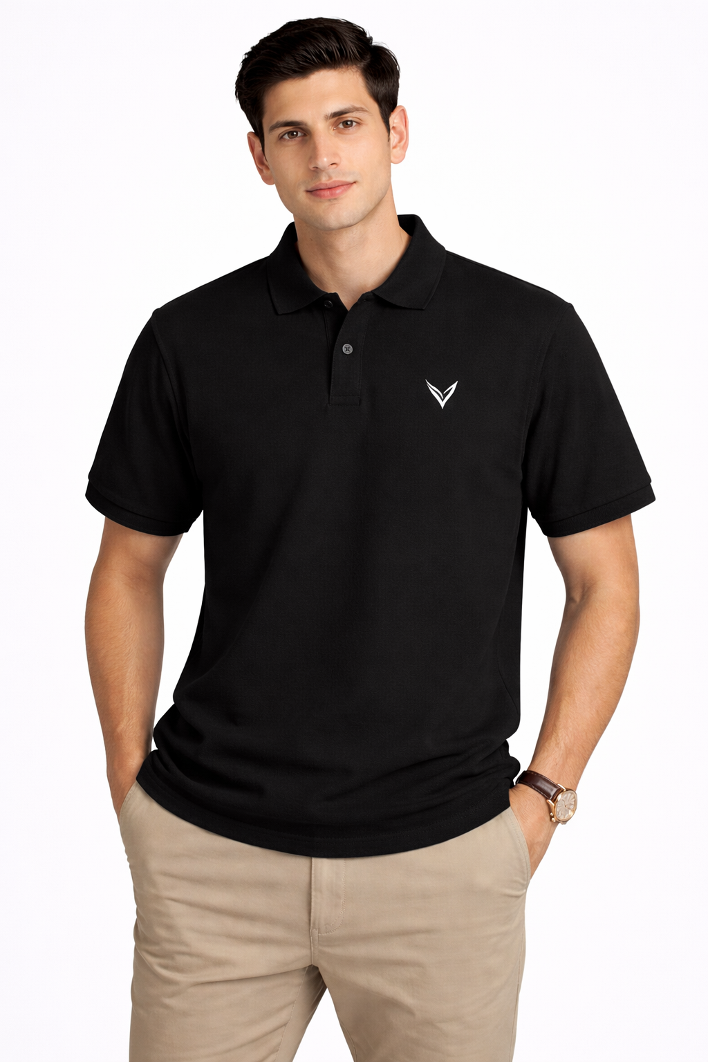 VÉLUXE Monarch Polo t shirt [Black]