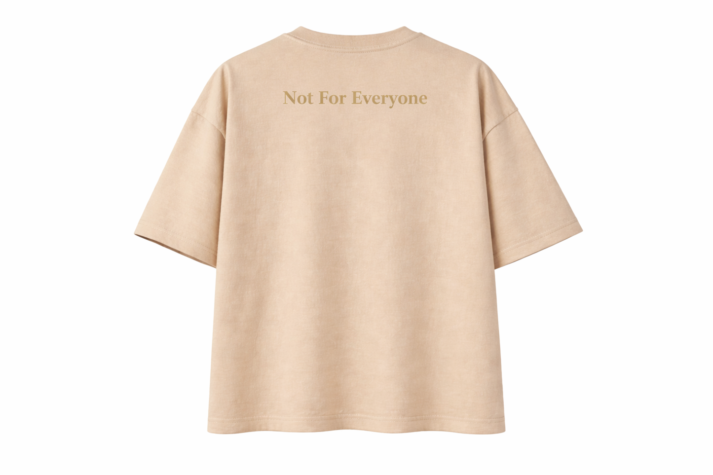 VÉLUXE Signature Oversized T-Shirt [Beige] – Not For Everyone