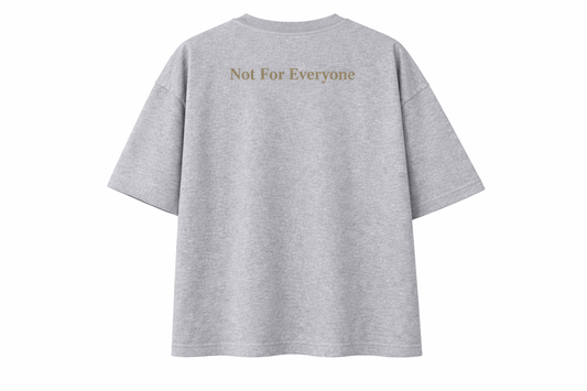 VÉLUXE Signature Oversized T-Shirt [Grey] – Not For Everyone
