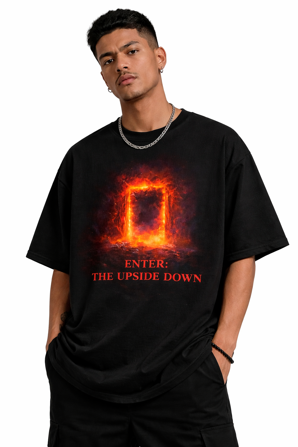 VÉLUXE Stranger Edition – Enter The Upside Down Oversized Tee