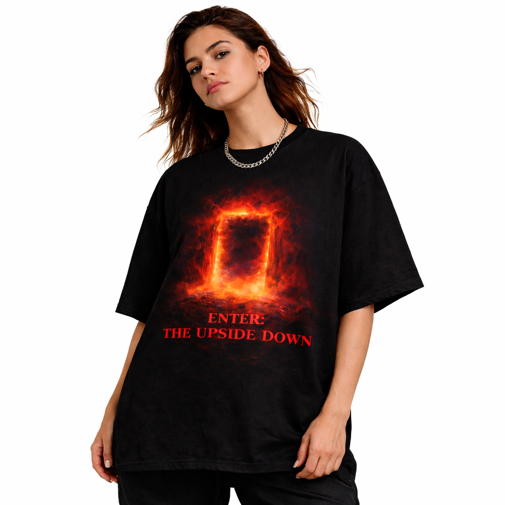 VÉLUXE Stranger Edition – Enter The Upside Down Oversized Tee